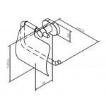 Держатель туалетной бумаги AM.PM Sense L A74341400