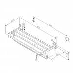 Полка AM.PM Func A8F37700 для полотенец, хром