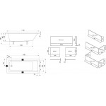 Ванна акриловая Ravak 10° Slim 170х75 белая CA71300000