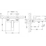 Смеситель Lemark Aura LM0614CH хром, для ванны с душем