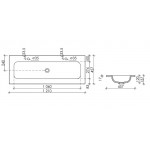 Раковина Ceramicanova Element 121x45,7 CN7016