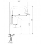 Смеситель для кухни Haiba HB70814-7 черный