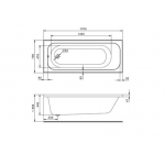 Ванна акриловая Santek Ламма 170х70 1WH501747
