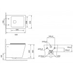 Унитаз-компакт SantiLine SL-5014SM-BD