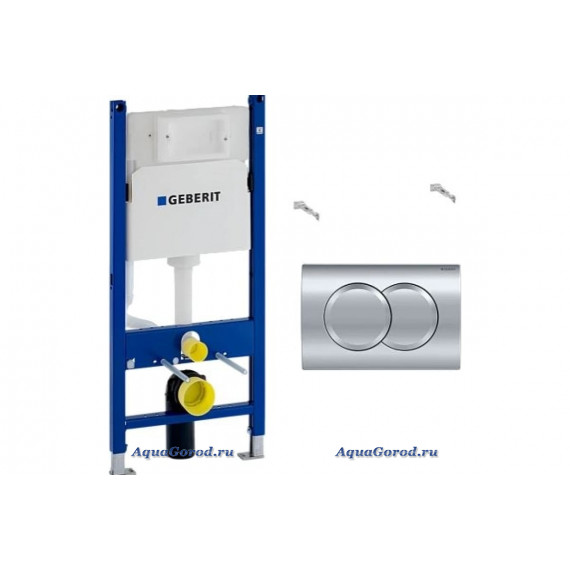 Инсталляция для унитаза Geberit Duofix Delta с кнопкой смыва хром 458.149.21.1
