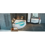 Ванна акриловая Aima Design Grand Luxe 155x155 см в комплекте каркас и ножки