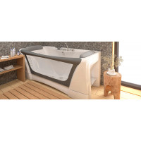 Прямоугольные гидромассажные акриловые ванны Aima Design