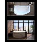 Ванна акриловая Akrilan Laguna del Ritos 150x90 см левая или правая