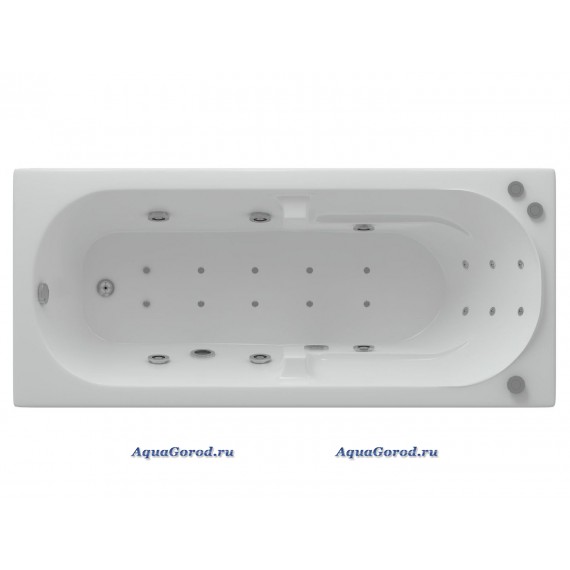 Ванна акриловая с гидромассажем Aquatek Лея 170x75 см