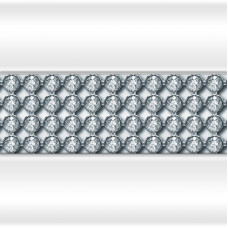 Декоративная отделка горизонтальной вставкой Кристаллы Swarovski торцевой панели длинной к ванне Монти Vannesa / Wachter