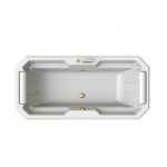 Ванна акриловая Fra Grande Фернандо 190х90 см комплектация золото 4-01-3-0-1-421