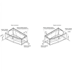 Ванна акриловая Radomir Орегона 170х100 см правая 1-01-0-2-1-172