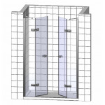 Душевая дверь Ravak CSDL2-120 распашная, Transparent, профиль блестящий 0QVGCC0LZ1