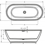 Ванна акриловая Riho Inspire FS 180x80 см