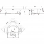 Ванна акриловая Vagnerplast Veronela corner 140х140 см