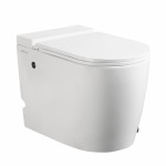 Унитаз приставной Abber Bequem вертикальный выпуск с импульсным смывом сиденье микролифт белый AC1114P Унитаз приставной Abber Bequem вертикальный выпуск с импульсным смывом сиденье микролифт белый AC1114P