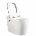 Унитаз приставной Abber Bequem вертикальный выпуск с импульсным смывом сиденье микролифт белый AC1114P Унитаз приставной Abber Bequem вертикальный выпуск с импульсным смывом сиденье микролифт белый AC1114P