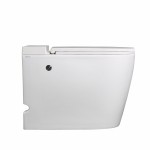 Унитаз приставной Abber Bequem вертикальный выпуск с импульсным смывом сиденье микролифт белый AC1114P Унитаз приставной Abber Bequem вертикальный выпуск с импульсным смывом сиденье микролифт белый AC1114P