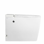 Унитаз приставной Abber Rechteck вертикальный выпуск с импульсным смывом сиденье микролифт белый AC1212P Унитаз приставной Abber Rechteck вертикальный выпуск с импульсным смывом сиденье микролифт белый AC1212P