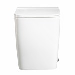 Унитаз приставной Abber Rechteck вертикальный выпуск с импульсным смывом сиденье микролифт белый AC1212P Унитаз приставной Abber Rechteck вертикальный выпуск с импульсным смывом сиденье микролифт белый AC1212P