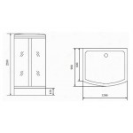 Душевая кабина Timo Standart T-6615 Silver 120х90