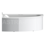 Ванна Astra-form Анастасия литой мрамор правая, левая 1820х1250