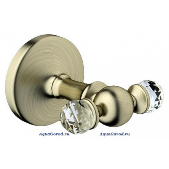 Крючок двойной Art&Max Antic Crystal подвесной бронза AM-E-2686SJ-Br