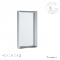Зеркало Aquaton Бэлла 45 см белый джара 1A221702BBAZ0
