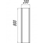 Шкаф Акватон Брук 20 см подвесной дуб феррара 1A201003BCDF0