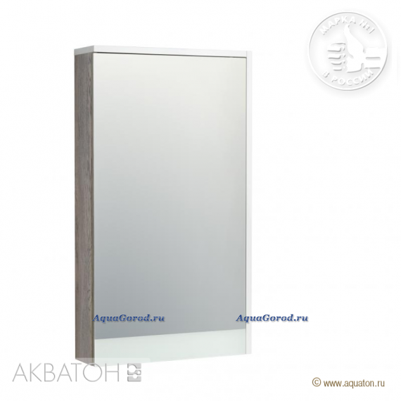 Зеркало-шкаф Акватон Эмма 45 см дуб навара 1A221802EAD80