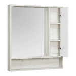 Зеркало-шкаф Акватон Флай 100 см дуб крафт белый 1A237802FAX10