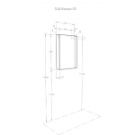 Зеркало-шкаф Aquaton Кантри 55 1A257702AHB20