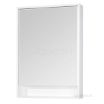 Зеркало-шкаф Акватон Капри 60 см с подсветкой белый 1A230302KP010