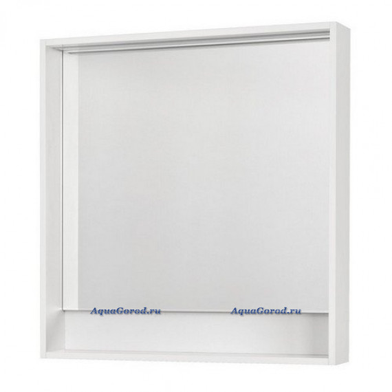 Зеркало Акватон Капри 80 см с подсветкой белое 1A230402KP010