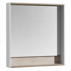 Зеркало Aquaton Капри 80 см с подсветкой бетон пайн 1A230402KPDA0