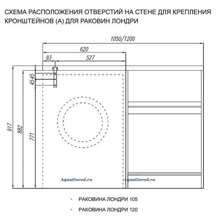 Тумба лондри 40 акватон