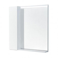 Зеркало-шкаф Aquaton Рене 80 см с подсветкой белый грецкий орех 1A222502NRC80