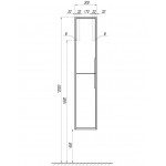 Шкаф-колонна Акватон Рико 30 см 1A216603RIB90