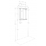 Зеркало-шкаф Aquaton Ронда 55 дуб Сомерсет 1A208602RSC2L