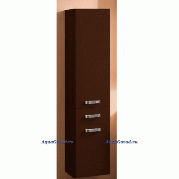 Шкаф-колонна подвесная Акватон Америна тёмно-коричневая