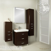 Мебель для ванной комнаты Aquaton Америна 70 М коричневый