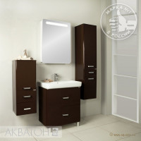 Мебель для ванной комнаты Aquaton Америна 70 Н коричневый