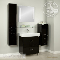 Мебель для ванной комнаты Aquaton Америна 80 Н черный