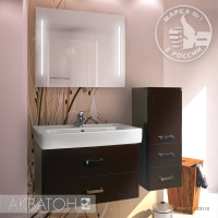 Мебель для ванной комнаты Aquaton Америна 80 темно-коричневый