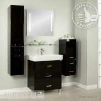 Мебель для ванной комнаты Aquaton Америна 80 М черный