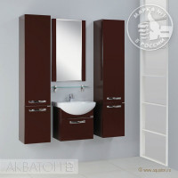 Мебель для ванной комнаты Aquaton Ария 50 коричневый
