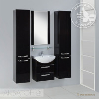 Мебель для ванной комнаты Aquaton Ария 50 М черный