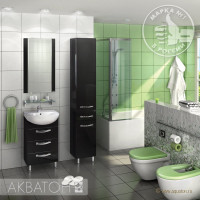 Мебель для ванной комнаты Aquaton Ария 50 Н черный