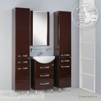 Мебель для ванной комнаты Aquaton Ария 50 Н коричневый