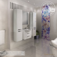 Мебель для ванной комнаты Aquaton Ария 65 М белый